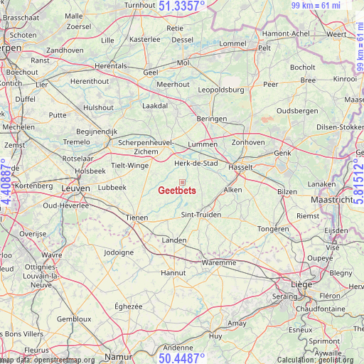 Geetbets on map