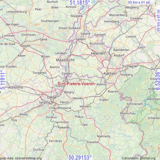 Sint-Pieters-Voeren on map