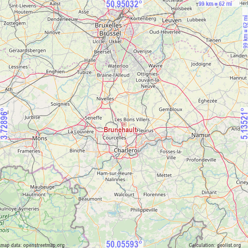 Brunehault on map