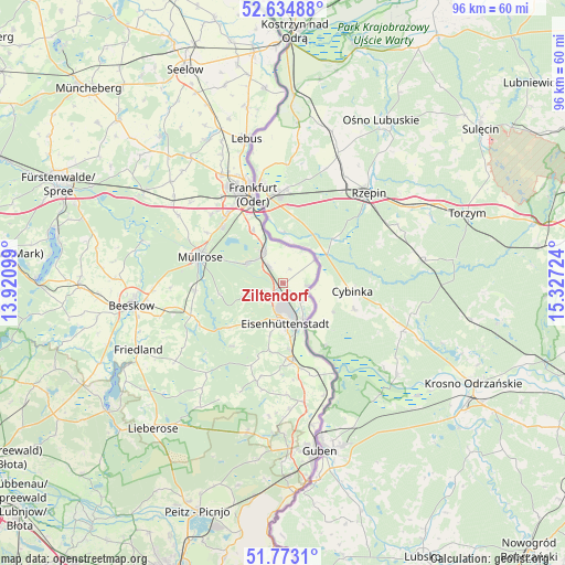 Ziltendorf on map