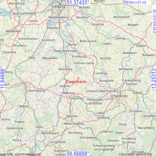 Ziegelheim on map