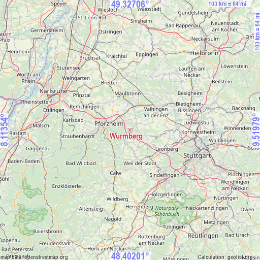 Wurmberg on map