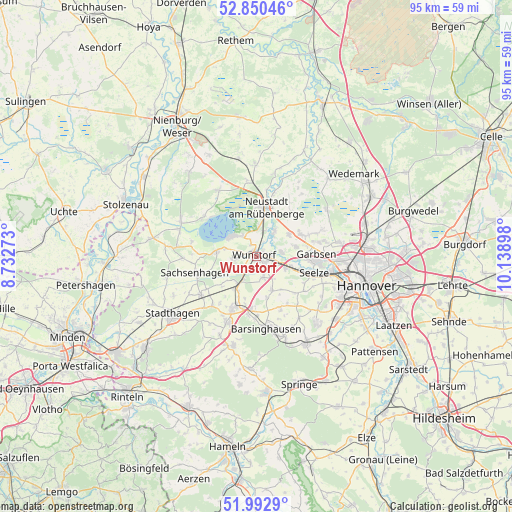 Wunstorf on map