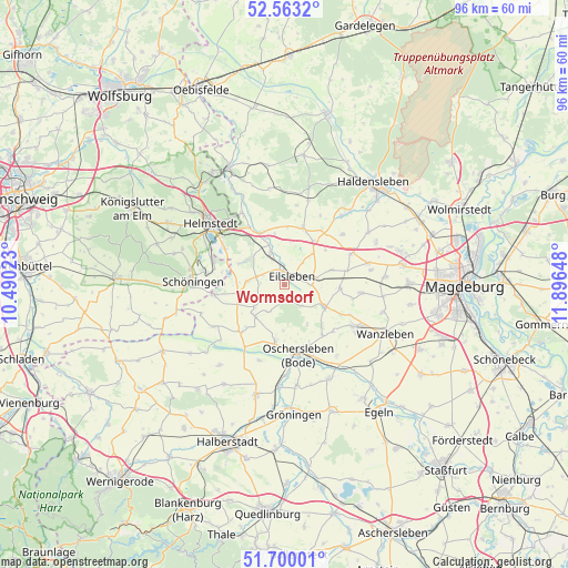 Wormsdorf on map