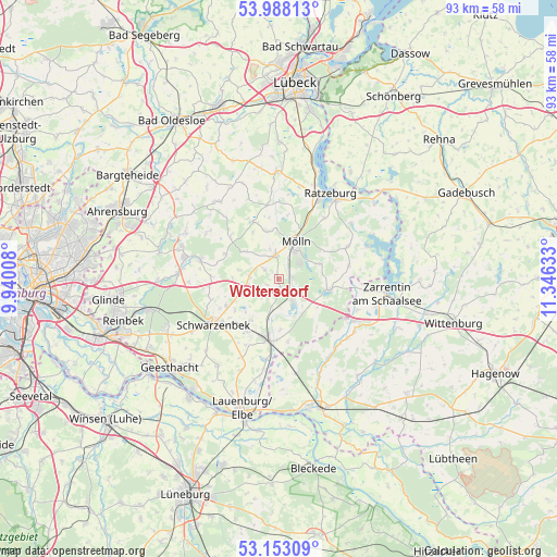 Woltersdorf on map