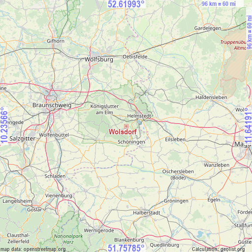 Wolsdorf on map