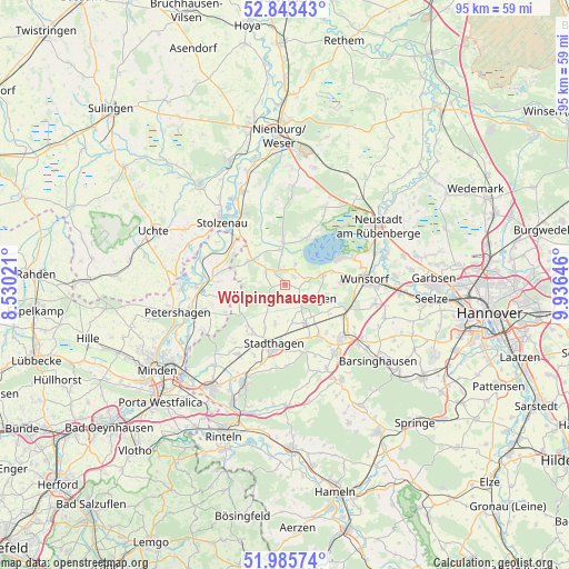 Wölpinghausen on map