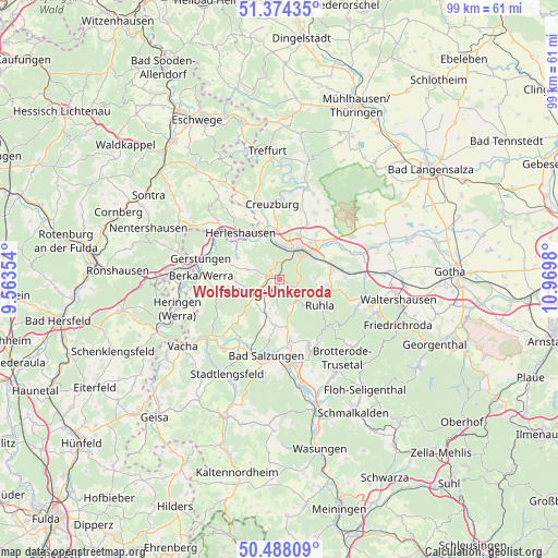 Wolfsburg-Unkeroda on map