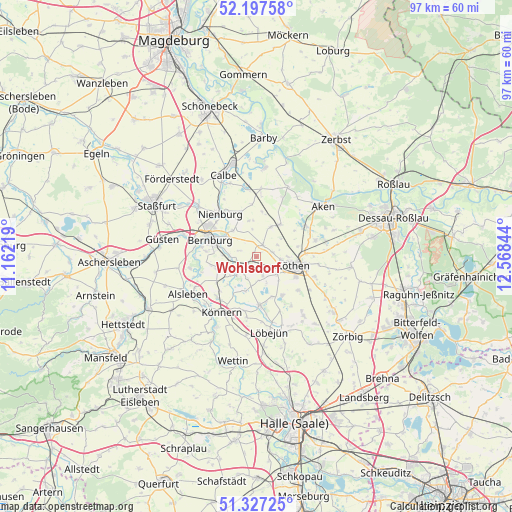 Wohlsdorf on map