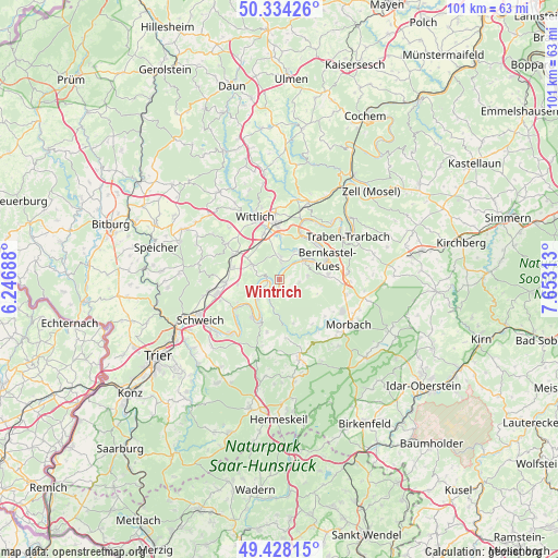Wintrich on map