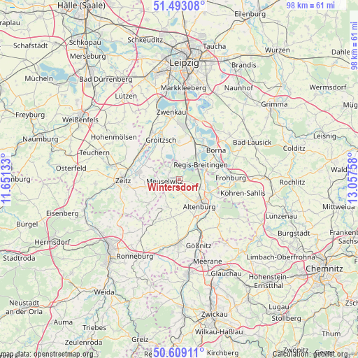 Wintersdorf on map