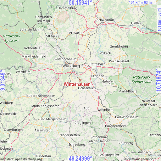 Winterhausen on map