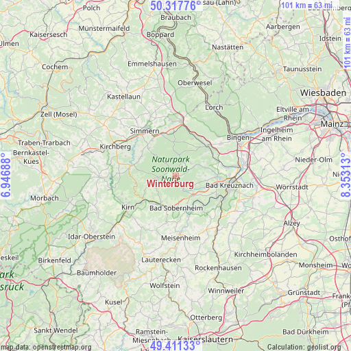 Winterburg on map