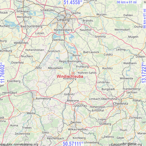 Windischleuba on map