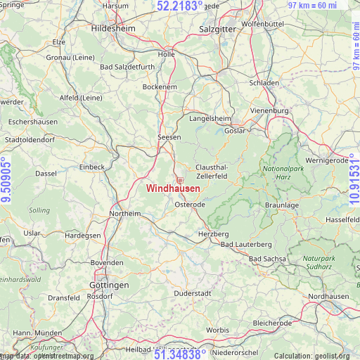 Windhausen on map