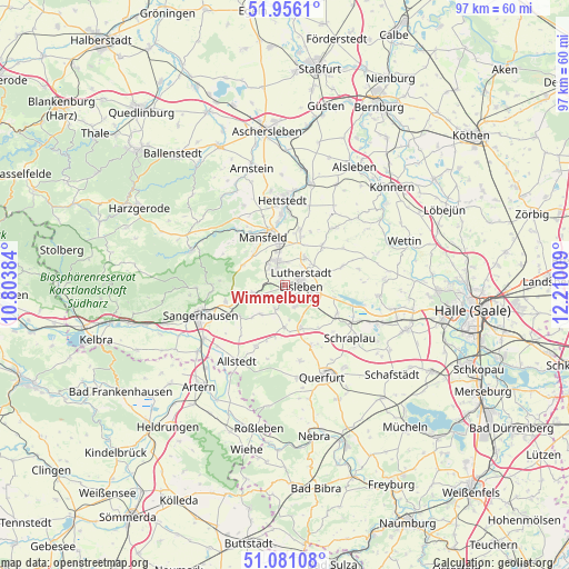 Wimmelburg on map