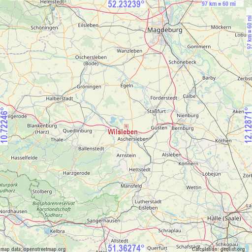 Wilsleben on map