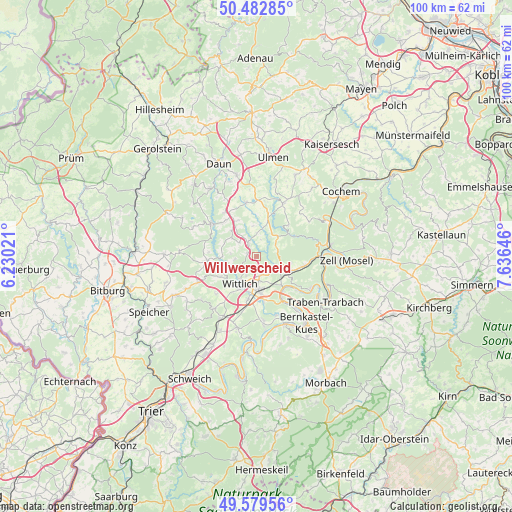 Willwerscheid on map