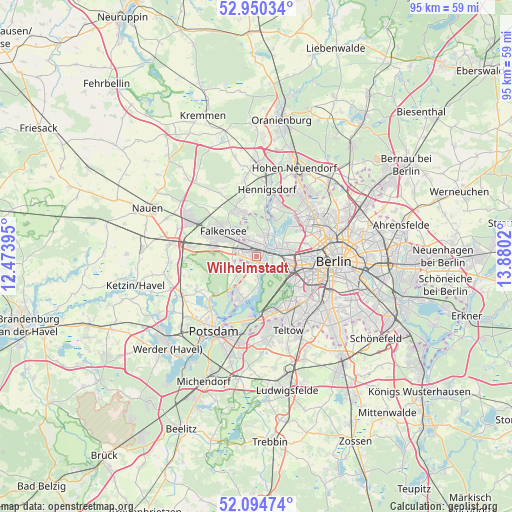 Wilhelmstadt on map