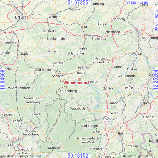 Wilhelmsdorf on map