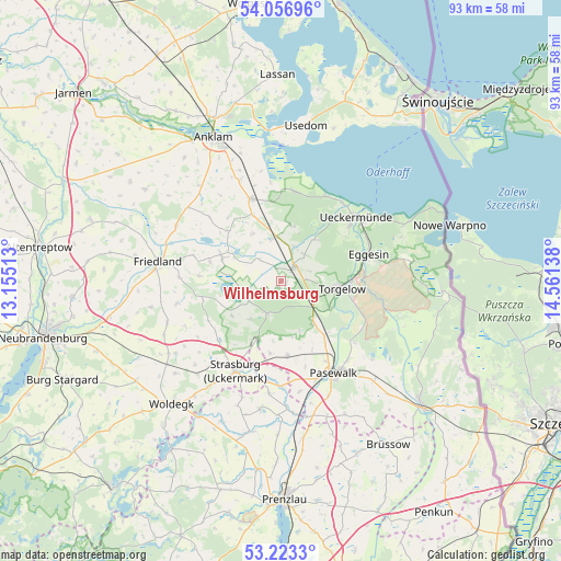 Wilhelmsburg on map