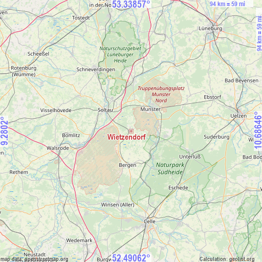 Wietzendorf on map