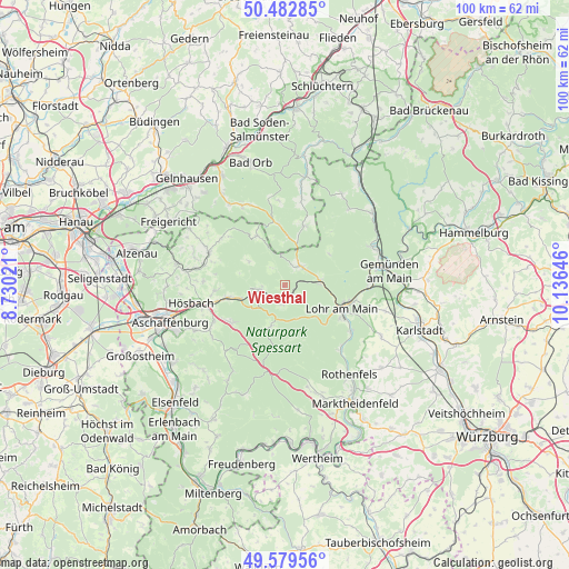 Wiesthal on map