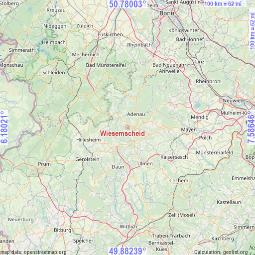 Wiesemscheid on map