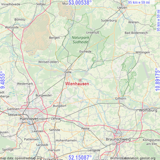 Wienhausen on map