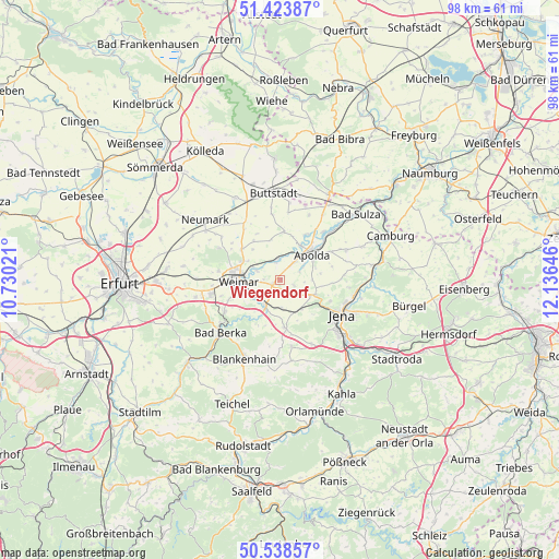 Wiegendorf on map