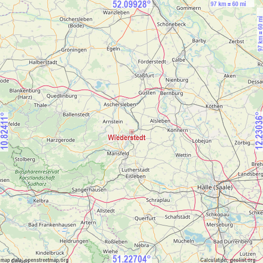 Wiederstedt on map