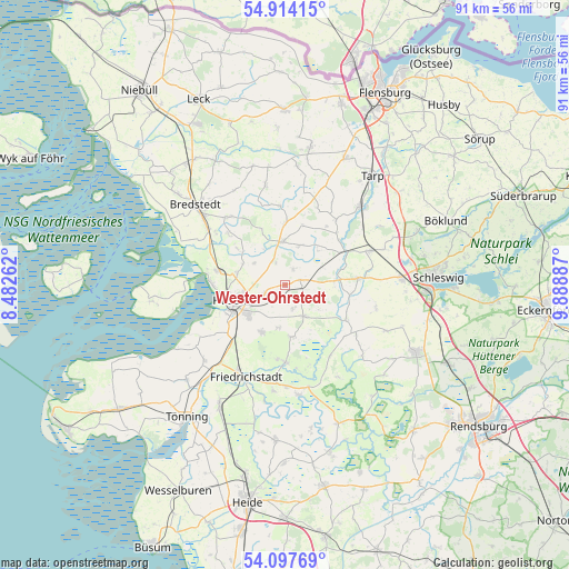 Wester-Ohrstedt on map