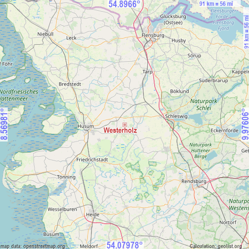 Westerholz on map