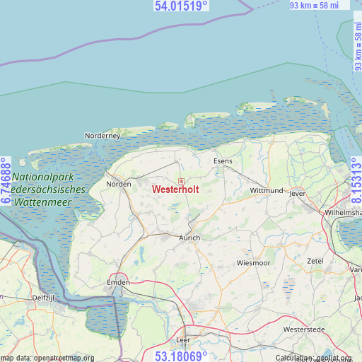 Westerholt on map