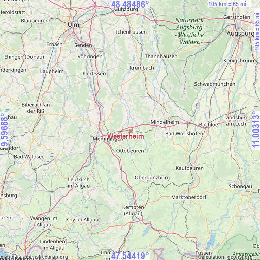 Westerheim on map