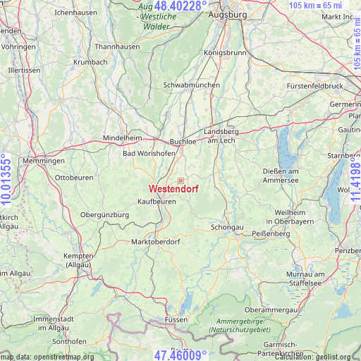 Westendorf on map