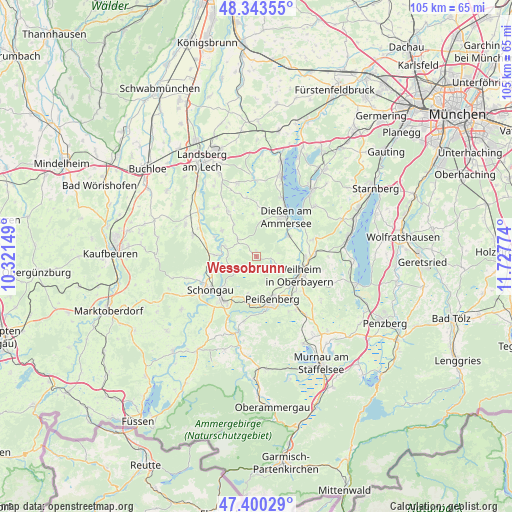 Wessobrunn on map
