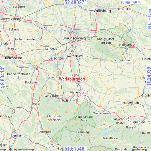 Werlaburgdorf on map