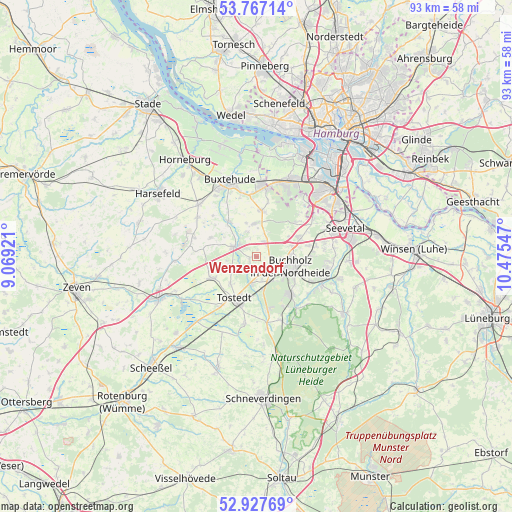 Wenzendorf on map