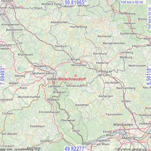 Welschneudorf on map