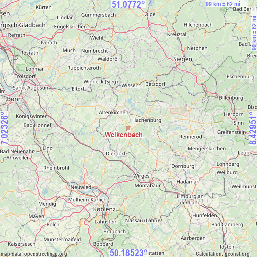 Welkenbach on map