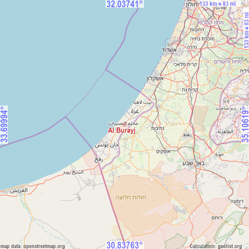 Al Burayj on map