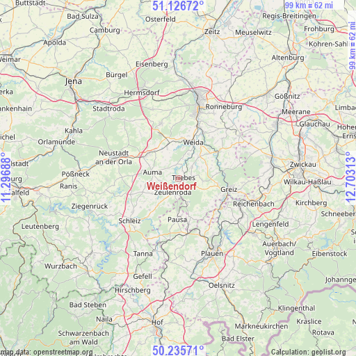 Weißendorf on map