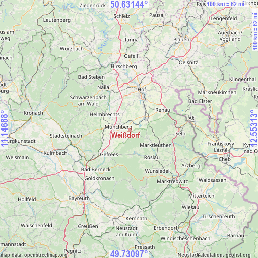 Weißdorf on map