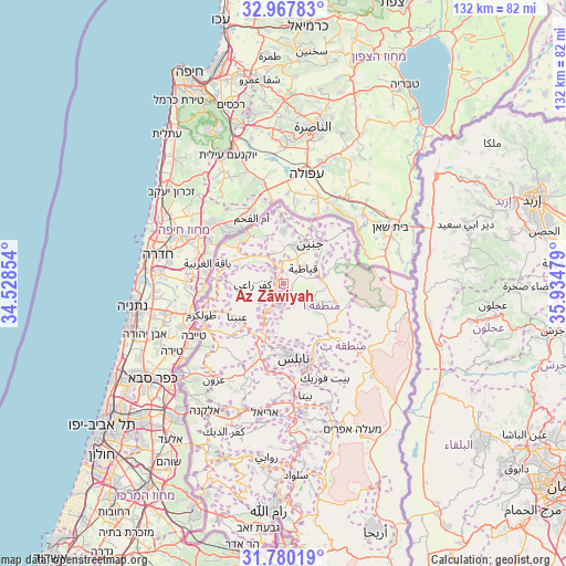 Az Zāwiyah on map