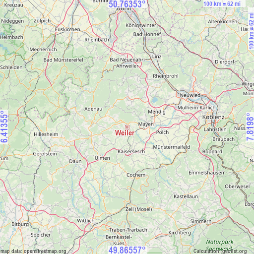 Weiler on map