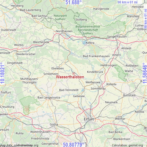 Wasserthaleben on map