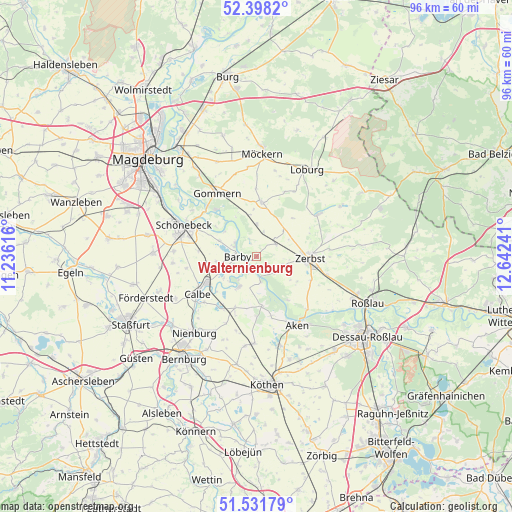 Walternienburg on map