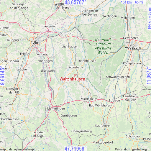 Waltenhausen on map