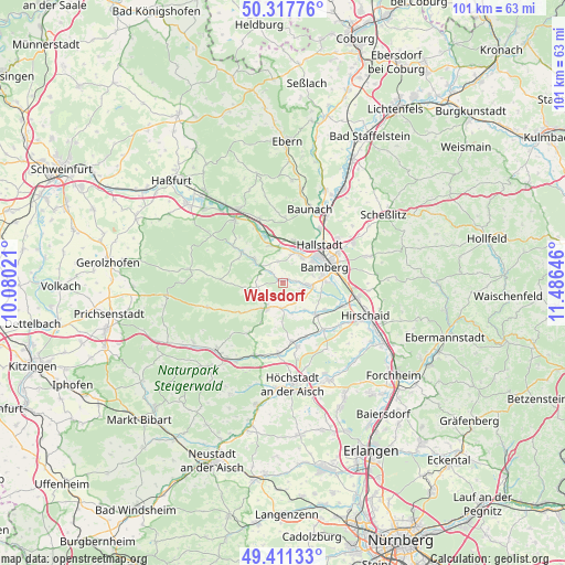Walsdorf on map